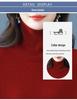 Women's Mid-Length High Neck Wool Sweater with Tassel - Loose Fit, Autumn/Winter Fashion.