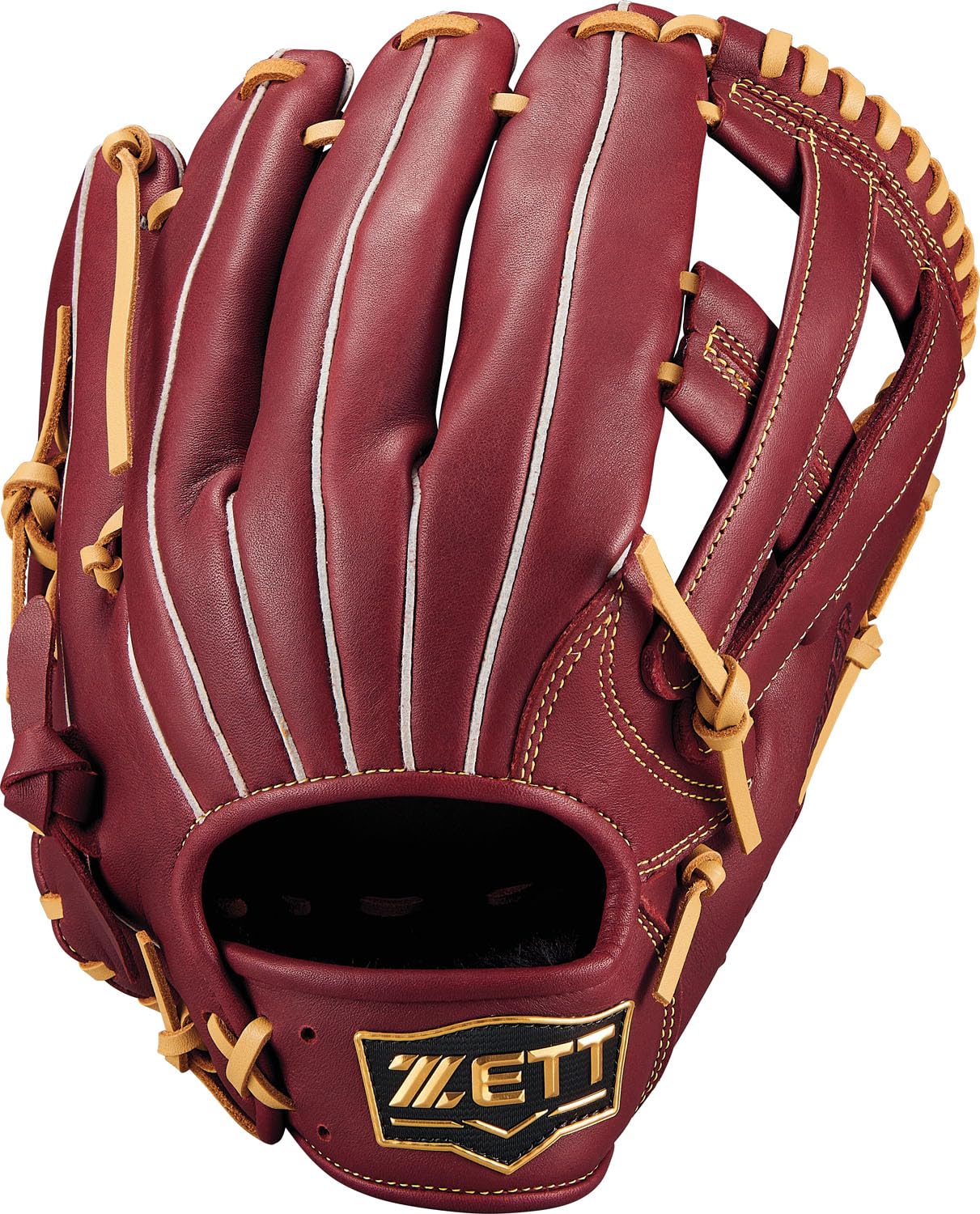 

ZETT Soft Steer Baseball Bordeaux Brown x Pastel Brown Size 6 Glove, All-Around, Left-Handed Throw, (4032), (BRGB35540F)