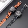 Watch Strap Sweat-proof Wear-resistant Waterproof Breathable Non-fading Durable Soft Camouflage Print Wristwatch Band