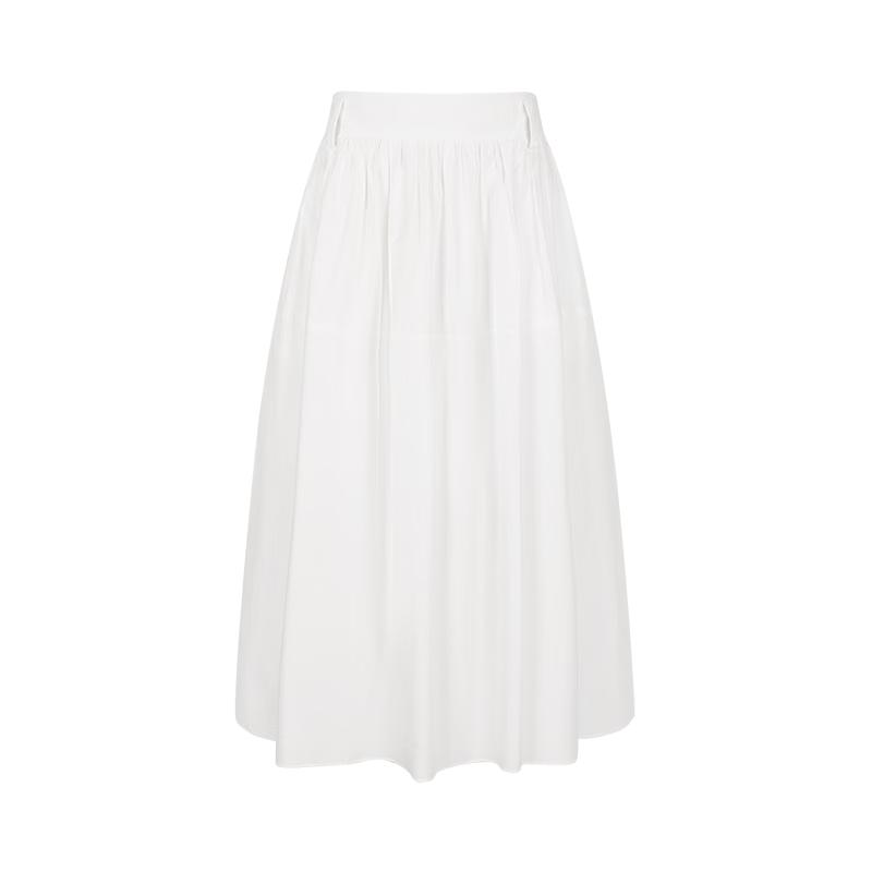 LESS 2025 Autumn Retro Mid-length Waist Skirt L