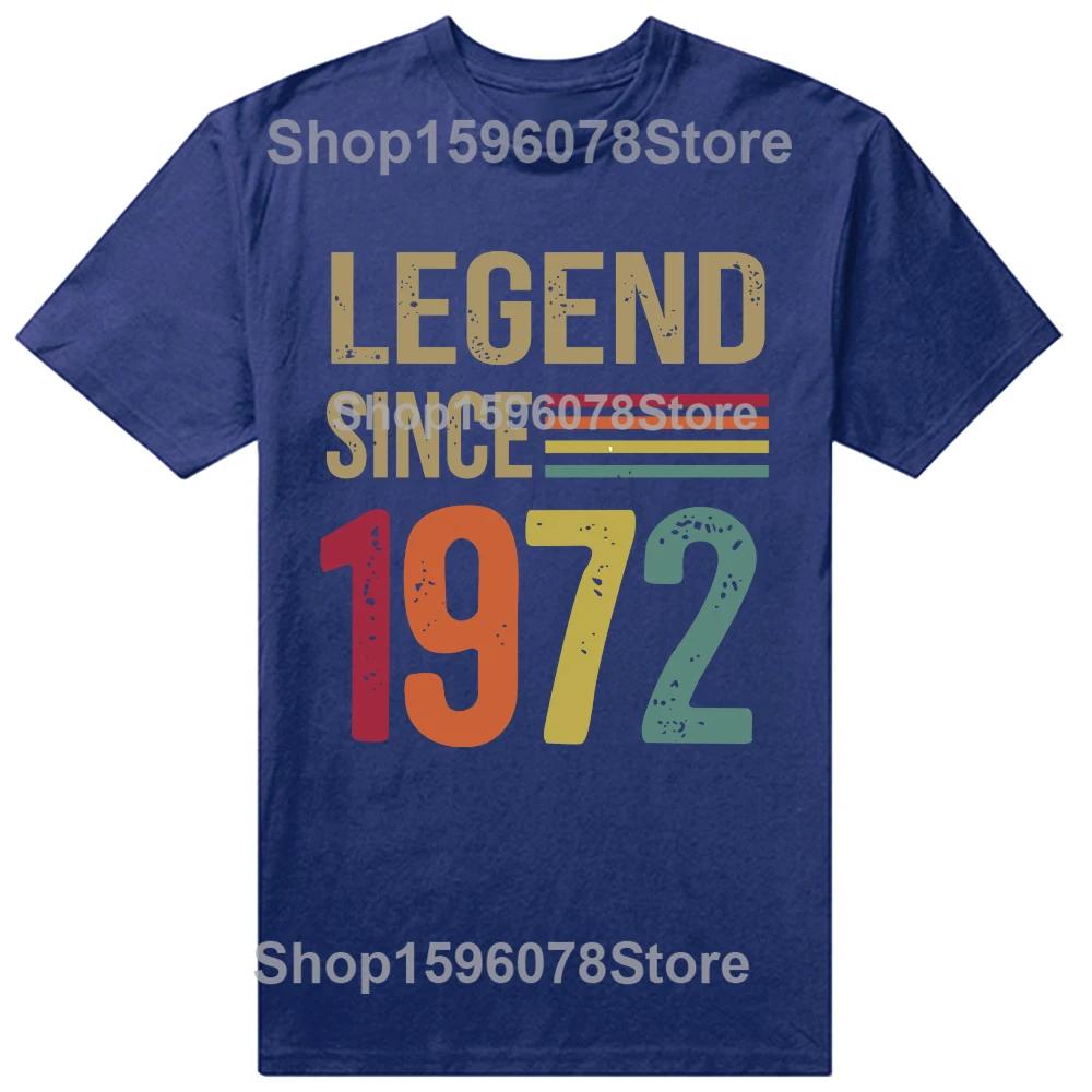 1972 54 Year Old Gifts Legend Since 54th Birthday T Shirt Harajuku High Quality Tshirt Personalized ONeck Unisex Clothing S