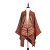 Outdoor Travel Camping Shawl Women'S Double-Sided Large Scarf Ethnic Style Warm Cape Shawl