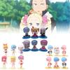 Collectible Q Version Rem And Ram Figures From Rezero Stunning Anime Dolls Set