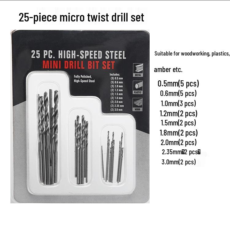 Kobalt Spiralbohrer Set für Edelstahl, Aluminium, Metall und Holz