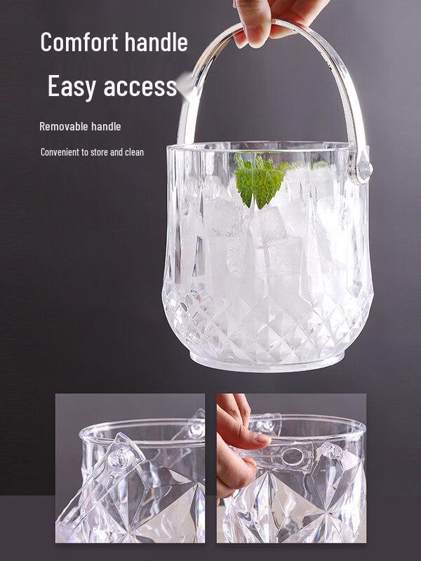 ZISIZ Acrylic Champagne & Ice Bucket