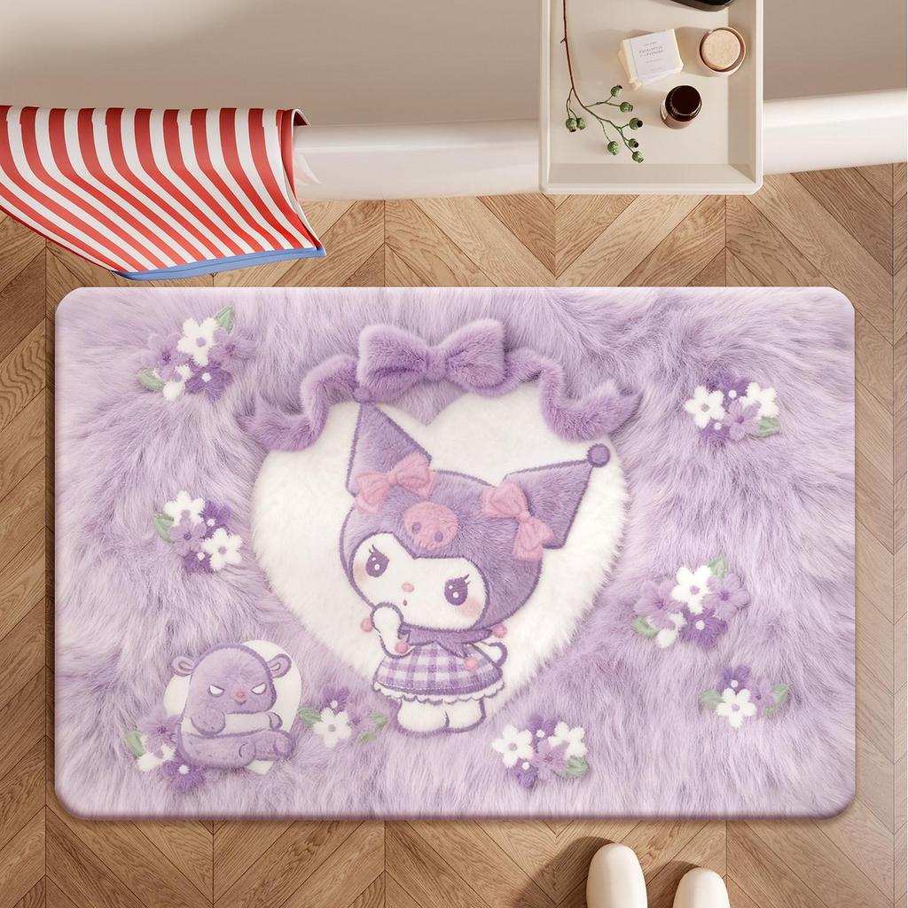 Cute Cartoon Non-Slip Floor Mat: Decorative, Dirt-Resistant, Easy to Clean Entryway Mat