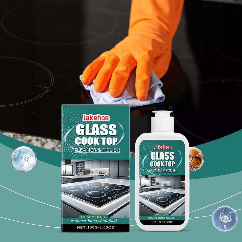 Pulidor de Limpieza para Cocina de Gas de Vidrio Fórmula Fácil de Usar Pulidor de Limpieza para Cocina Para Mantenimiento Diario Para Hogar Restaurante Restaura el Brillo