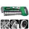1/4Inch Adjustable Wrench and Sockets Set Convenient Portable Tool Kit for Home Car Repair and Mechanical Maintenance