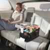 Car Seat Organizer with Handle Foldable Backseat Car Organizer Nonslip Passenger Seat Organizer Waterproof Car Seat Storage