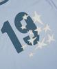 GLACK Gt124 Numbering Star Applique T-Shirt (Blue)