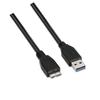 Aisens USB 3.0 Cable Aisens A105-0043/ Usb Male - Microusb Male/ Up To 9w/ 625mbps/ 1m/ Black