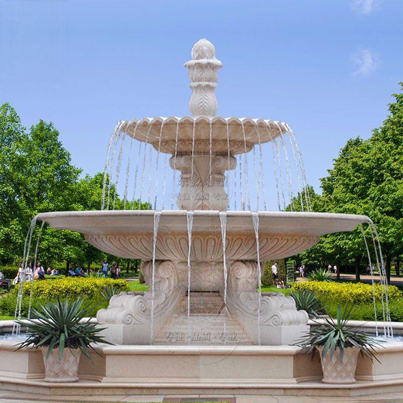 Large Outdoor Marble Water Fountain