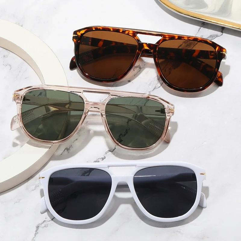 Classic Retro Vintage Aviation Pilot Sunglasses Women Men Big Large Oversized Frame Luxury Designer Shades 70s Sun Glasses