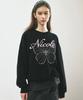 NICK&NICOLE Nicole Butterfly Sweatshirt_Black Pink
