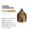 Padded Camping Cookware Storage Bag 9L/14L Shockproof Round Utensil Carry Bag  Pot Pan Organizer for Outdoor Hiking Picnic