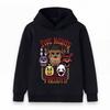 Sudadera con capucha casual de manga larga para niños y niñas, Sudadera con capucha de Pullover con estampado de personajes de animales de dibujos animados de terror, Tops holgados cómodos para el uso diario