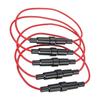 5x Inline Fuse Holder Automobile Accessories Waterproof 18 Gauge AWG Wire for Marine Vans Trucks Standard Car Fuse Boats Fuel System Fittings7