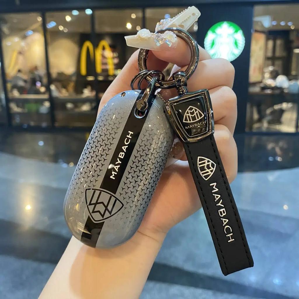 Car Zinc Alloy Key Case Bag Metal Key Shell For Mercedes-Benz AMG C-Class S-Class GLC EQE EQS W223 X254 V297 V295 W206 S206 X206 ff1