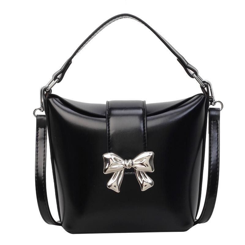 IELGY Женская модная и простая нишевая повседневная универсальная сумка-ведро на плечо — фото 11