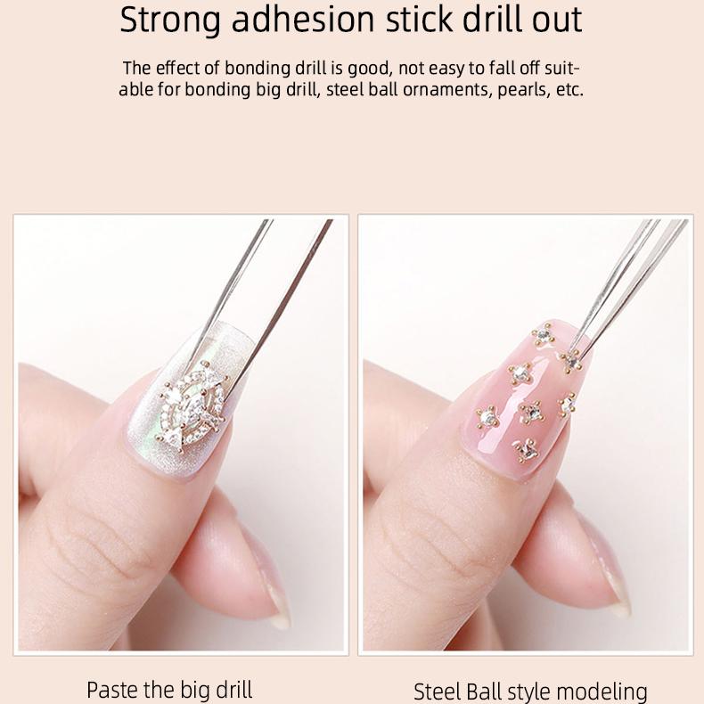 15ML Natural Nails Gel Builder Paper Tray Extension Gel Nail UV Stick Drill Gel French Clear Natural Reinforce Fibre Gel Varnish