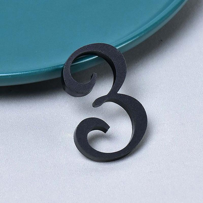 0-9 Acrylic Self Adhesive House Number Sticker Frosted Silver Gold Color Doorplate Home Door Plaque Numbers Sign New