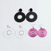 Hot Selling Vinyl Record Acrylic Drop Earrings Large Personality Pink Record Dangle Earrings for Women Festival Jewelry Gifts