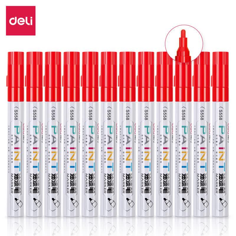 Deli S558 Paint Pen красный