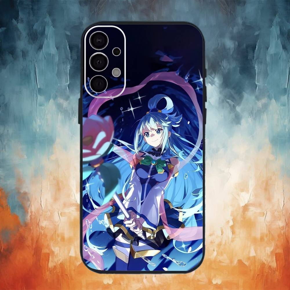 

Аниме K-KonoSubaS Чехол для телефона Samsung S25, S24, S21, S22, S23, S30, Ultra, S20, Plus, Fe, Note, 10, 9, 5G Черный Samsung S25ULTRA