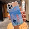 Claude Monet Painting Phone Case For iphone 17 Pro Max Air 16 15 14 13 Pro Max 15 16 Pro 15Plus