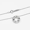 TIFFANY&Co. dots circle Necklace Pt950Platinum/diamond 7.6g Women Used