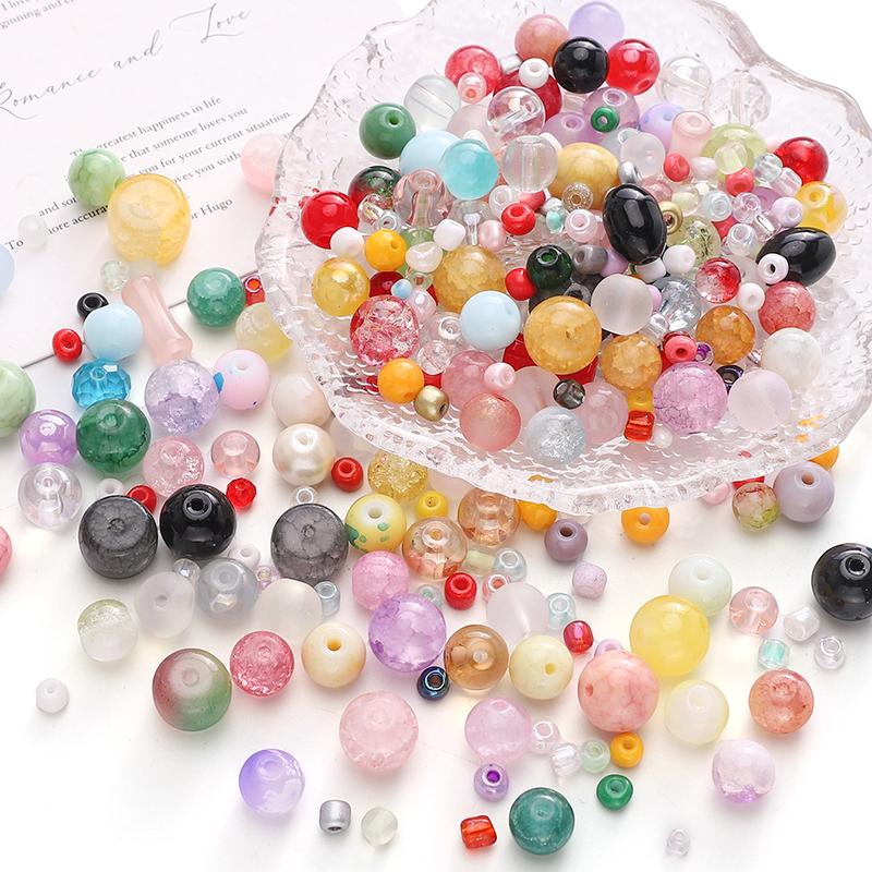 Glass Mixed Beads Crystal Irregular Beads For Jewelry Making DIY Bracelet Necklace Findings Accessories
