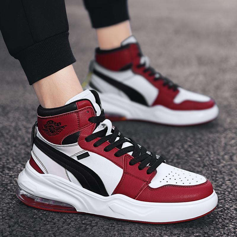 Men’s Air-Cushion Basketball Sneakers – High-Top Sports Shoes