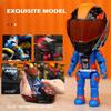 Action Figure Simulated Motorcycle Rider Doll Deformation Helmet Movable Figurine Model  Children