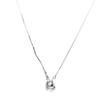 S925 Sterling Silver Geometric Pendant Necklace for Women - Cool, High-End Clavicle Chain