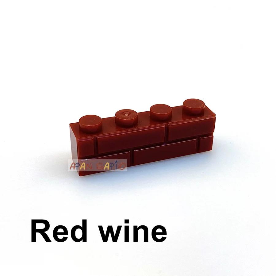 200pcs DIY Building Blocks Thick wall Figures Bricks 1x4 Dots Educational Creative Size Compatible With Brands Toys for Children