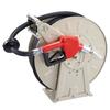 Fuel Hose Reel, 19.05 x 15000 mm Retractable, Spring Driven Auto Swivel Rewind, 300 PSI, Heavy-Duty Carbon Steel Construction with Industrial Grade