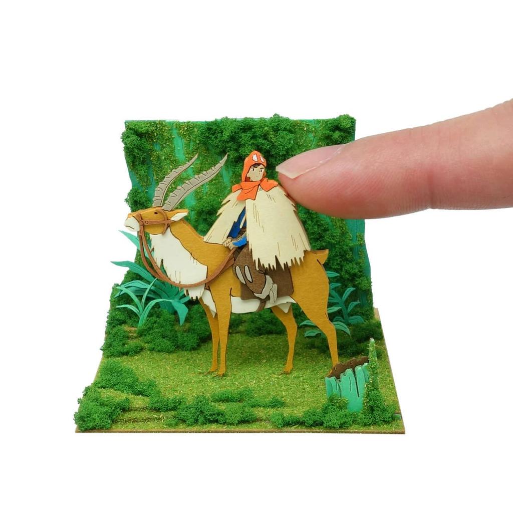 Sankei Studio Ghibli Mini Princess Mononoke and Journey Paper Craft Ashitaka's MP07-137