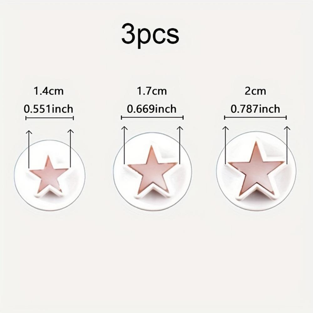 3pcs Valentine's Day Heart Shaped Spring Sugar Mold Cake Decoration Food Grade Mold Cookie Mold DIY Mold Kitchen Supplies