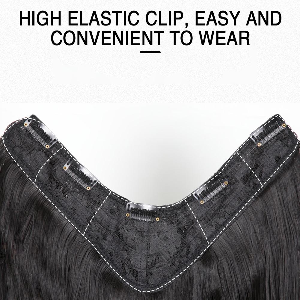 45/60cm Synthetic Curly Wig Piece U-Shape Natural Fluffy Large Wavy Curly Hair Wig With Clip Wedding Party Costume Wig Props