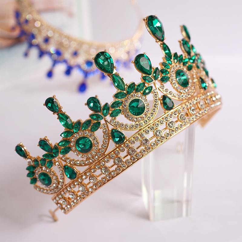 European American and Korean Style Bridal Hair Accessories Princess Crowns Wedding Headwear Zircon Crowns