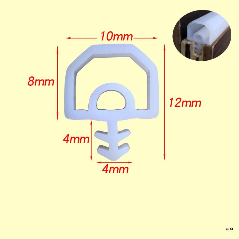 New Generation of Silicon Rubber Sealing Strips Crash Soundproof Door Thong Strip Door/ Window Sealed Slot Type Square Premium