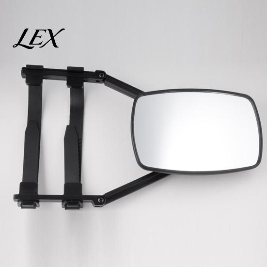 Towing Mirror Attachment Universal Extender, Clip-on Side View Safety Mirror, Adjustable Extra Extended Blind Spot Large Field of for Truck