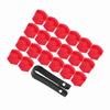 20Pcs Wheel Hub Covers Lug Nut Bolt Screw Cover Tyre Protection Cap Universal Red