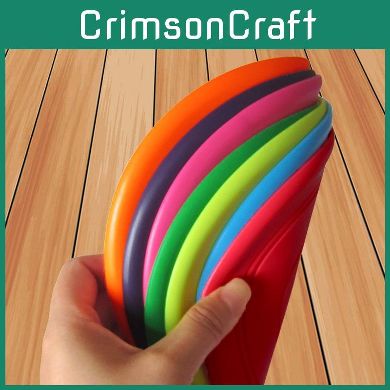 Assorted Tpr Frisbees Mix Of Colors Great For Training And Play Bite-resistant Pet Toy