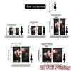 2pcs, 2D FLAT PRINTING Curtains (Without Rod) Blush Bouquet Print Modern Curtains Prints Light Filtering Curtains Decorations