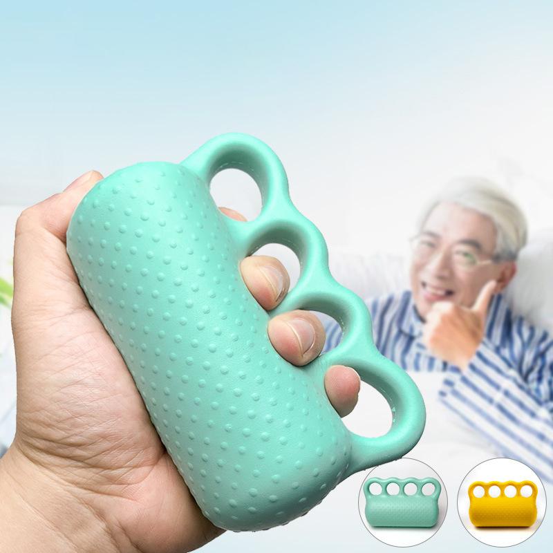 Tragbarer Vier-Finger-Handkrafttrainer – Weicher Griffball für primäres Greiftraining, Rehabilitation und Fingerübungen