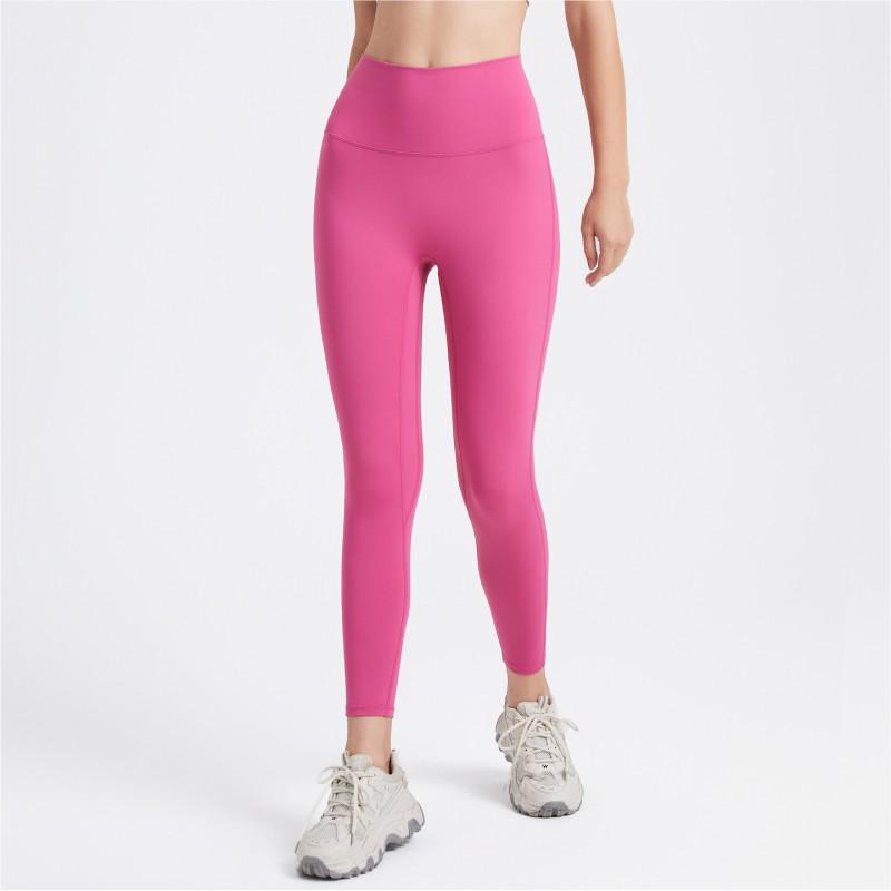 Womens High-Waisted Seamless Yoga Leggings With Butt-Lifting Effect Quick-Dry Stretch Sports Pants Running Gym Summer