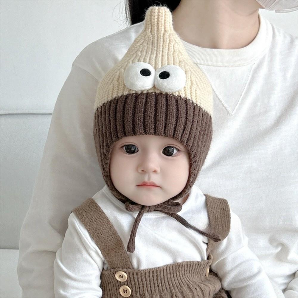 with Flaps Kids Knitted Hat Warm Baby Beanie Cute Winter Beanie  for Baby