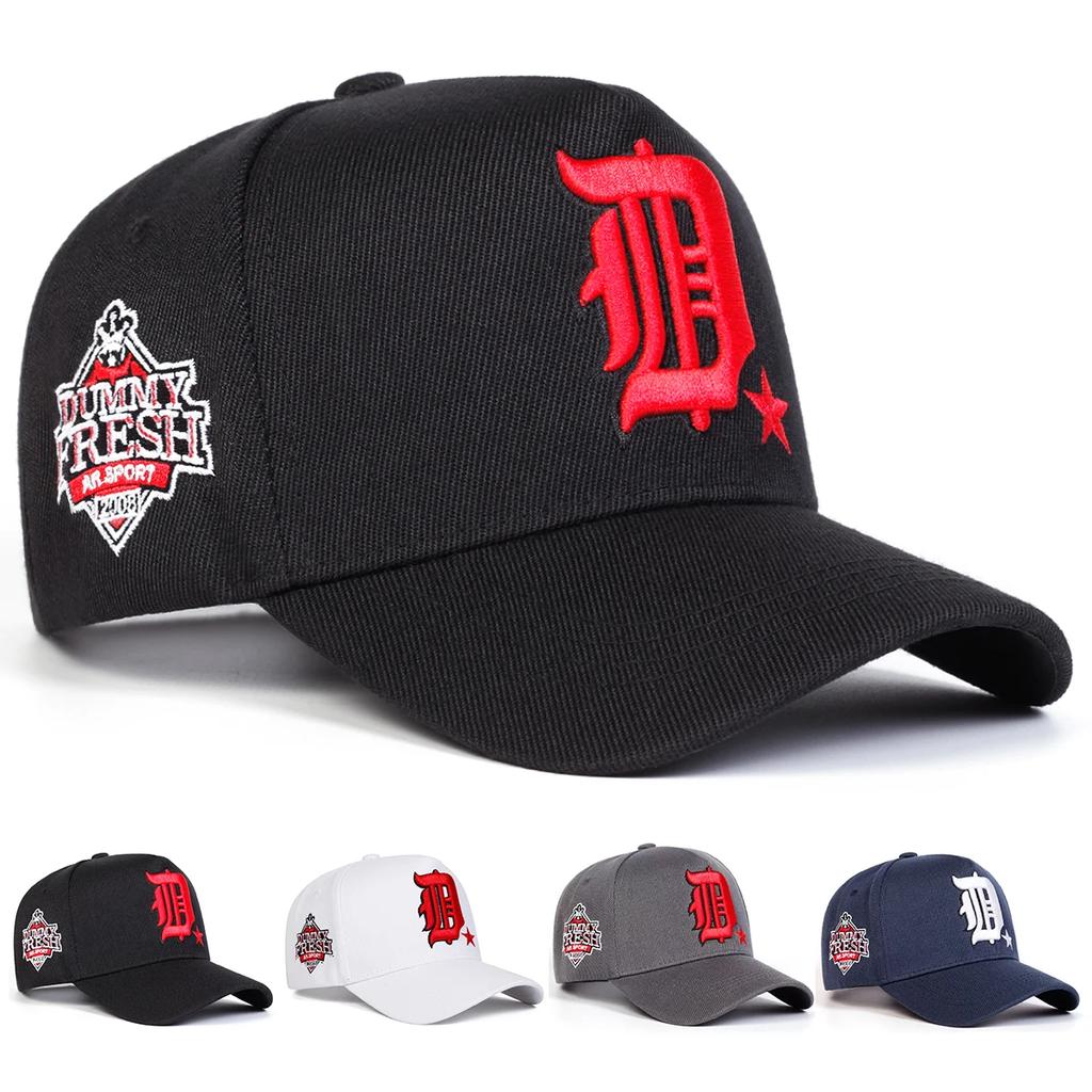 Baseball Fresh Dummy Side Stitching Stitched Embroidered Alphabet D Gothic Neutral Gender Women Men For Caps Adjustable Casual Hats Spring And