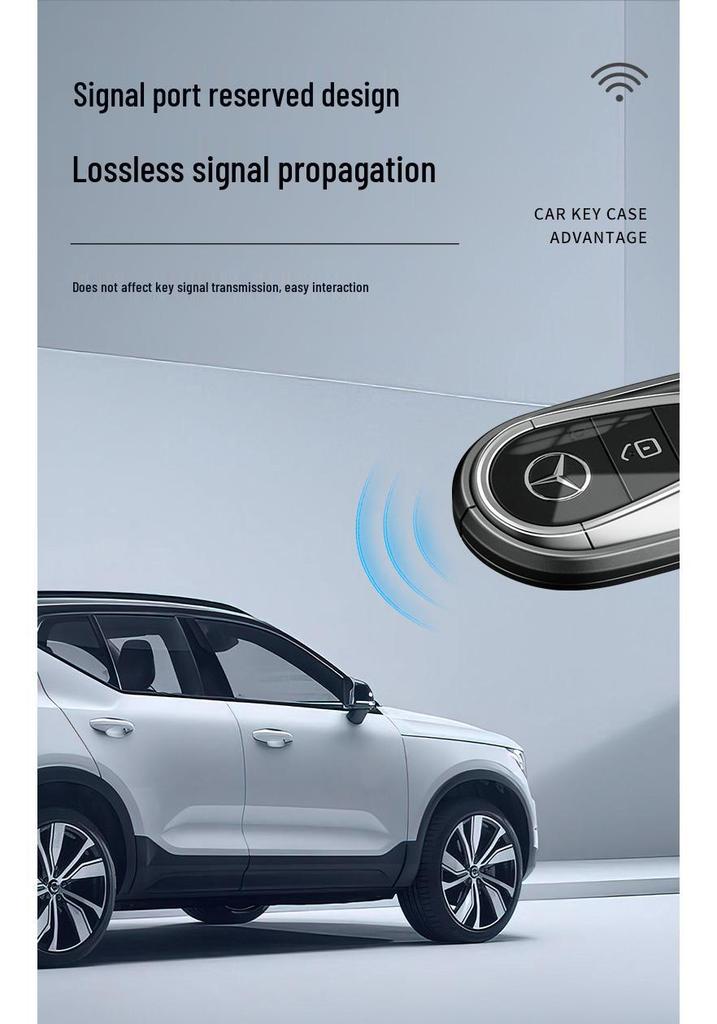 Mercedes C-Class C260L/C200L Premium Key Case - Men's S-Class & Women's High-End Shell Buckle